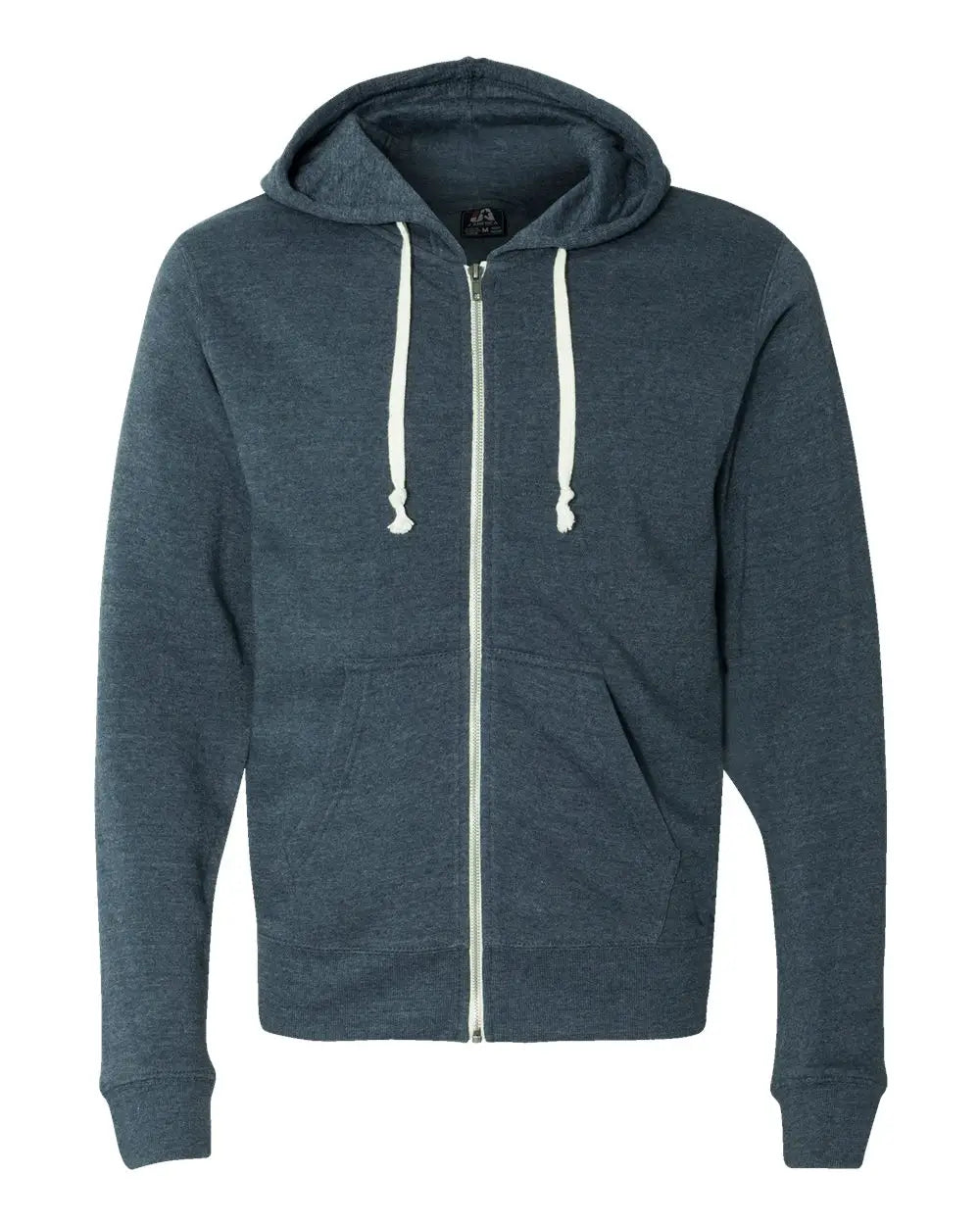 J. America 8872j Triblend Full-zip Hooded Sweatshirt - 8872 - Navy - Adult Xs