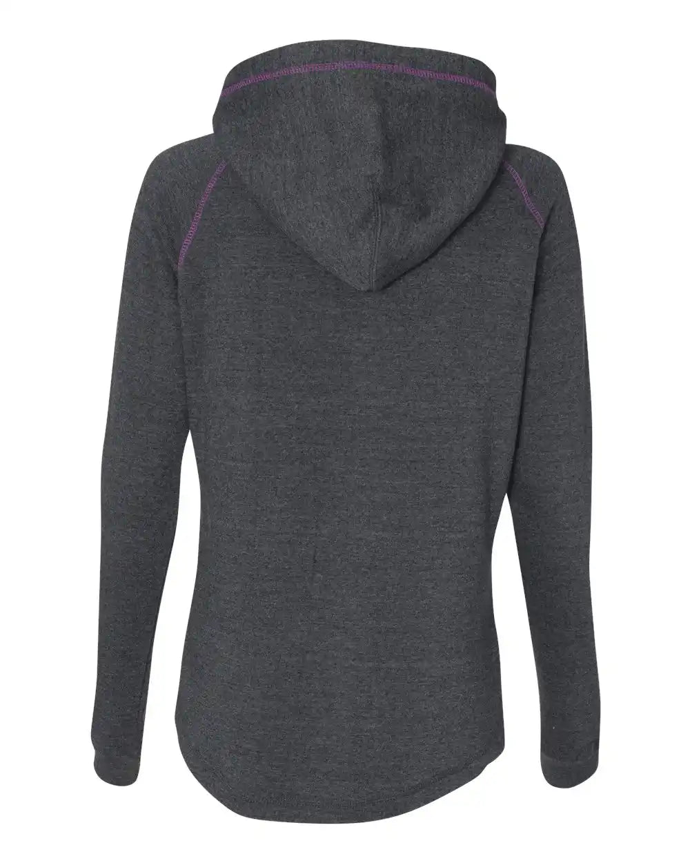 J. America 8876j Women’s Half-zip Triblend Hooded Pullover Sweatshirt - 8876 - Magenta - s