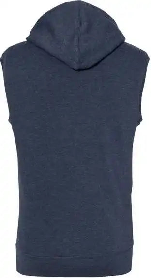 J. America 8877 Triblend Sleeveless Hooded Sweatshirt - True Navy