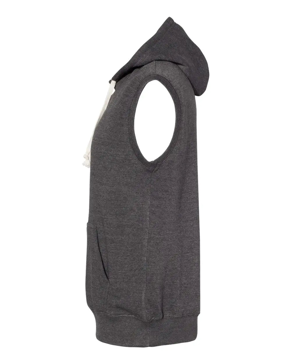 J. America 8877j Triblend Sleeveless Hooded Sweatshirt - 8877 - Black