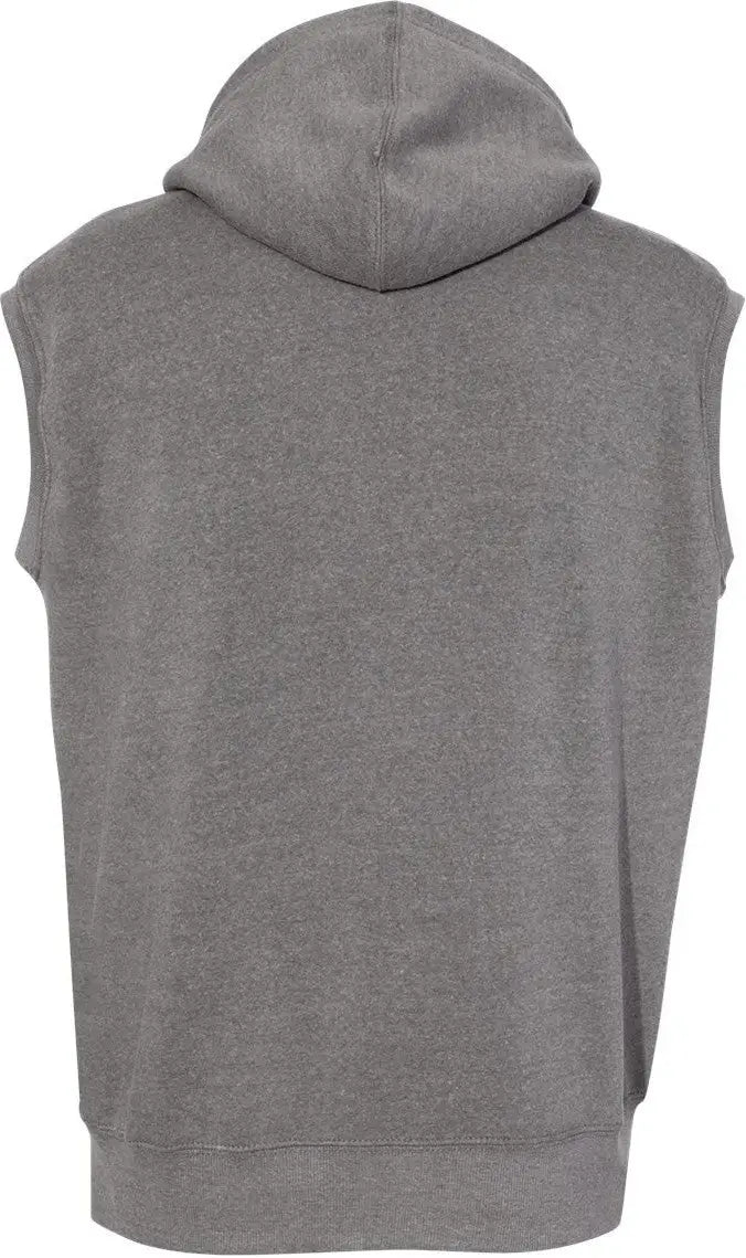J. America 8877j Triblend Sleeveless Hooded Sweatshirt - 8877 - Smoke