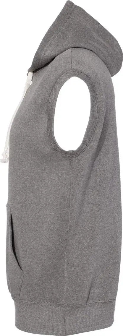 J. America 8877j Triblend Sleeveless Hooded Sweatshirt - 8877 - Smoke