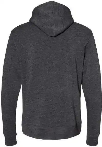 J. America 8879 Gaiter Fleece Hooded Sweatshirt - Black Heather