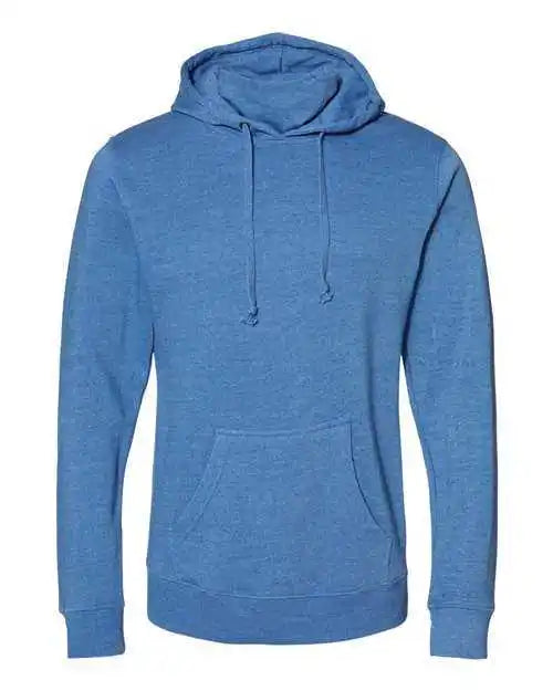 J. America 8879 Gaiter Fleece Hooded Sweatshirt Cool Royal Heather