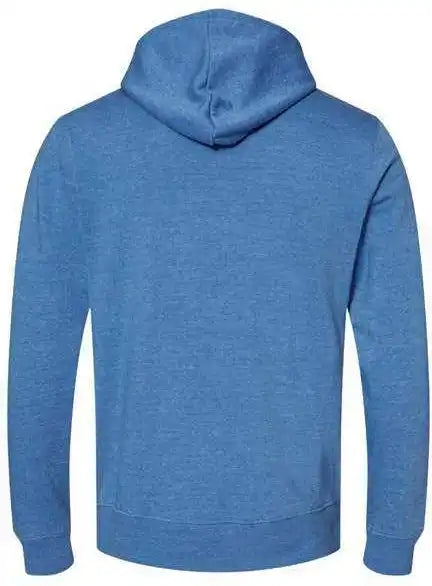 J. America 8879 Gaiter Fleece Hooded Sweatshirt Cool Royal Heather