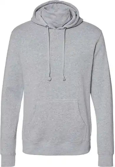 J. America 8879 Gaiter Fleece Hooded Sweatshirt - Grey Heather