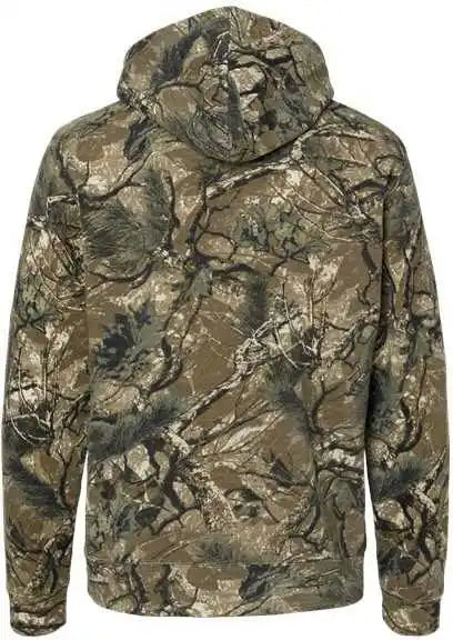 J. America 8879 Gaiter Fleece Hooded Sweatshirt - Outdoor Camo