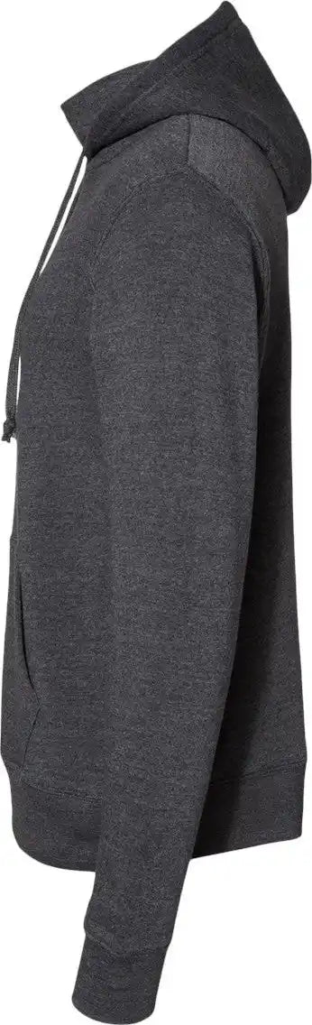 J. America 8879j Gaiter Fleece Hooded Sweatshirt - 8879 - Black Heather