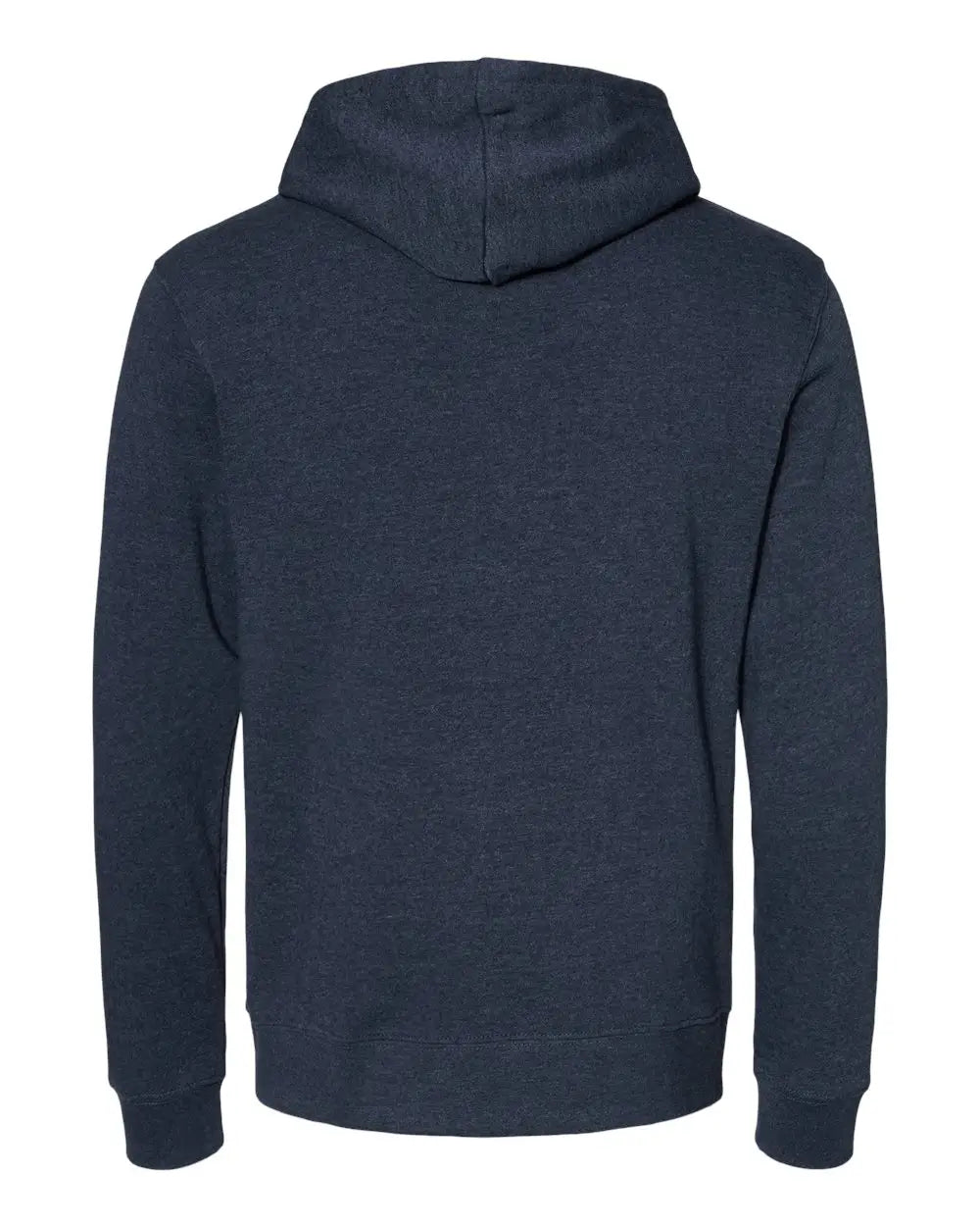 J. America 8879j Gaiter Fleece Hooded Sweatshirt - 8879 - True Navy Heather - Adult Xs