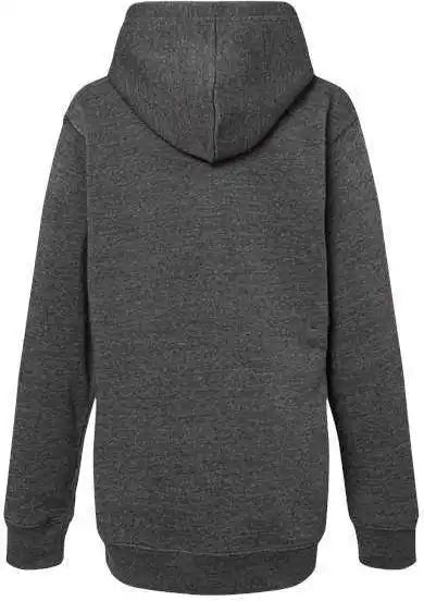 J. America 8880 Youth Triblend Fleece Hooded Sweatshirt - Black