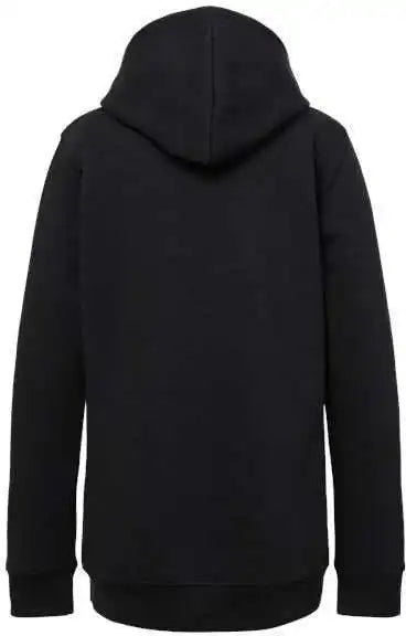J. America 8880 Youth Triblend Fleece Hooded Sweatshirt - Black Solid