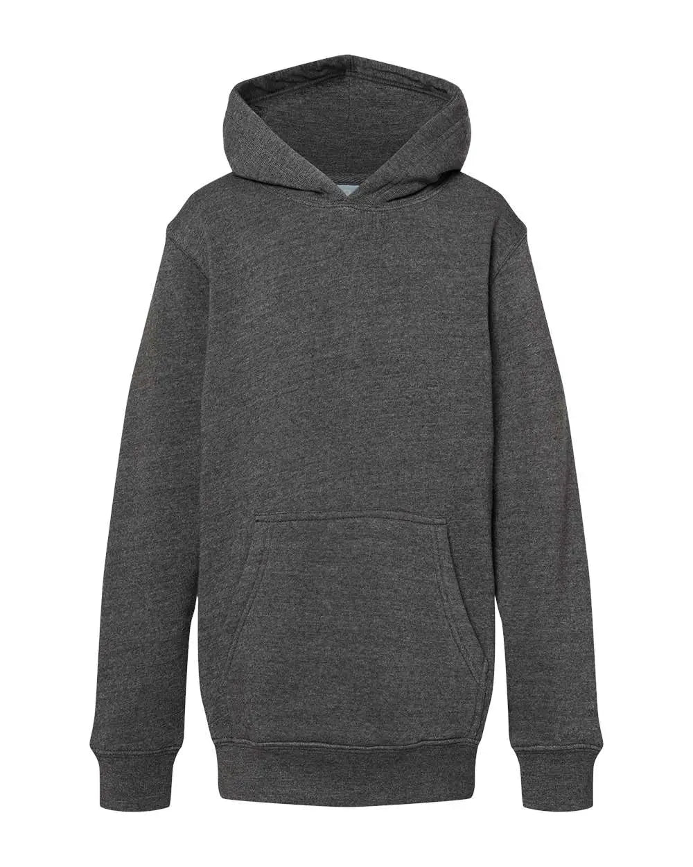 J. America 8880j Youth Triblend Fleece Hooded Sweatshirt - 8880 - Black - m