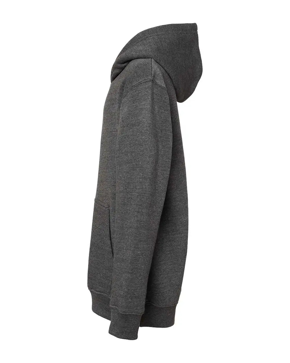 J. America 8880j Youth Triblend Fleece Hooded Sweatshirt - 8880 - Black