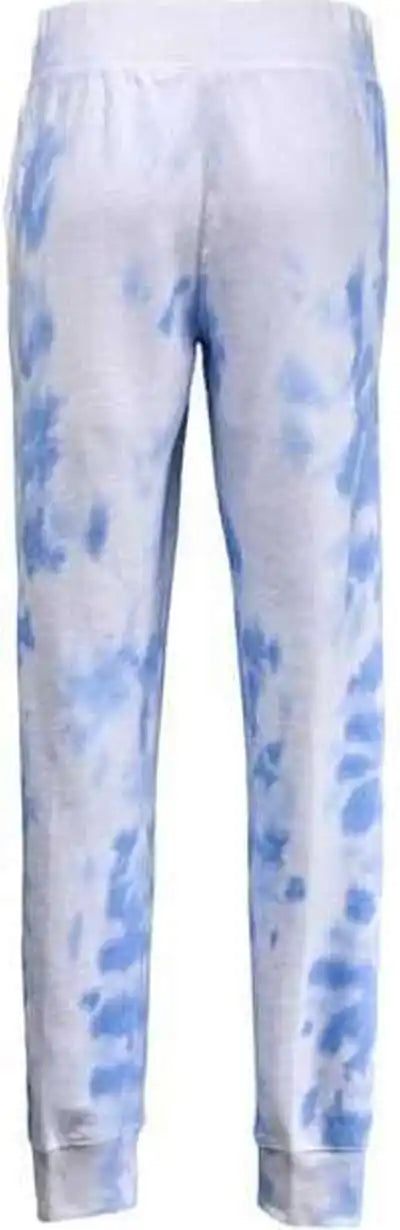 J. America 8884 Tie Dye Fleece Joggers Periwinkle