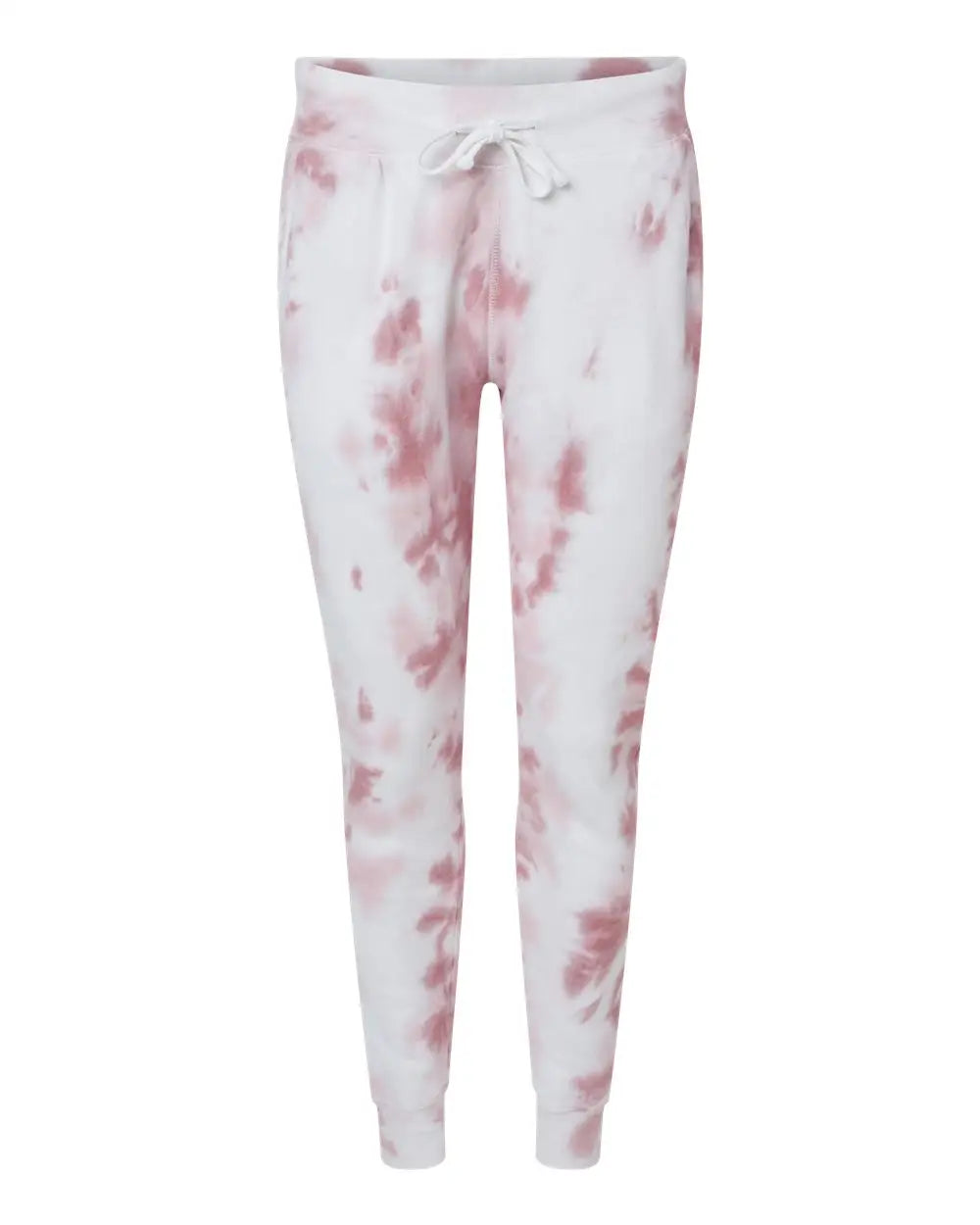J. America 8884 Tie-dyed Fleece Joggers - Dusty Rose Tie Dye - Multi-colored / Xs