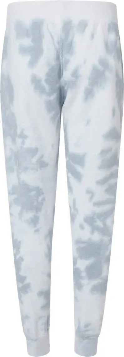 J. America 8884 Tie-dyed Fleece Joggers - Grey Tie Dye