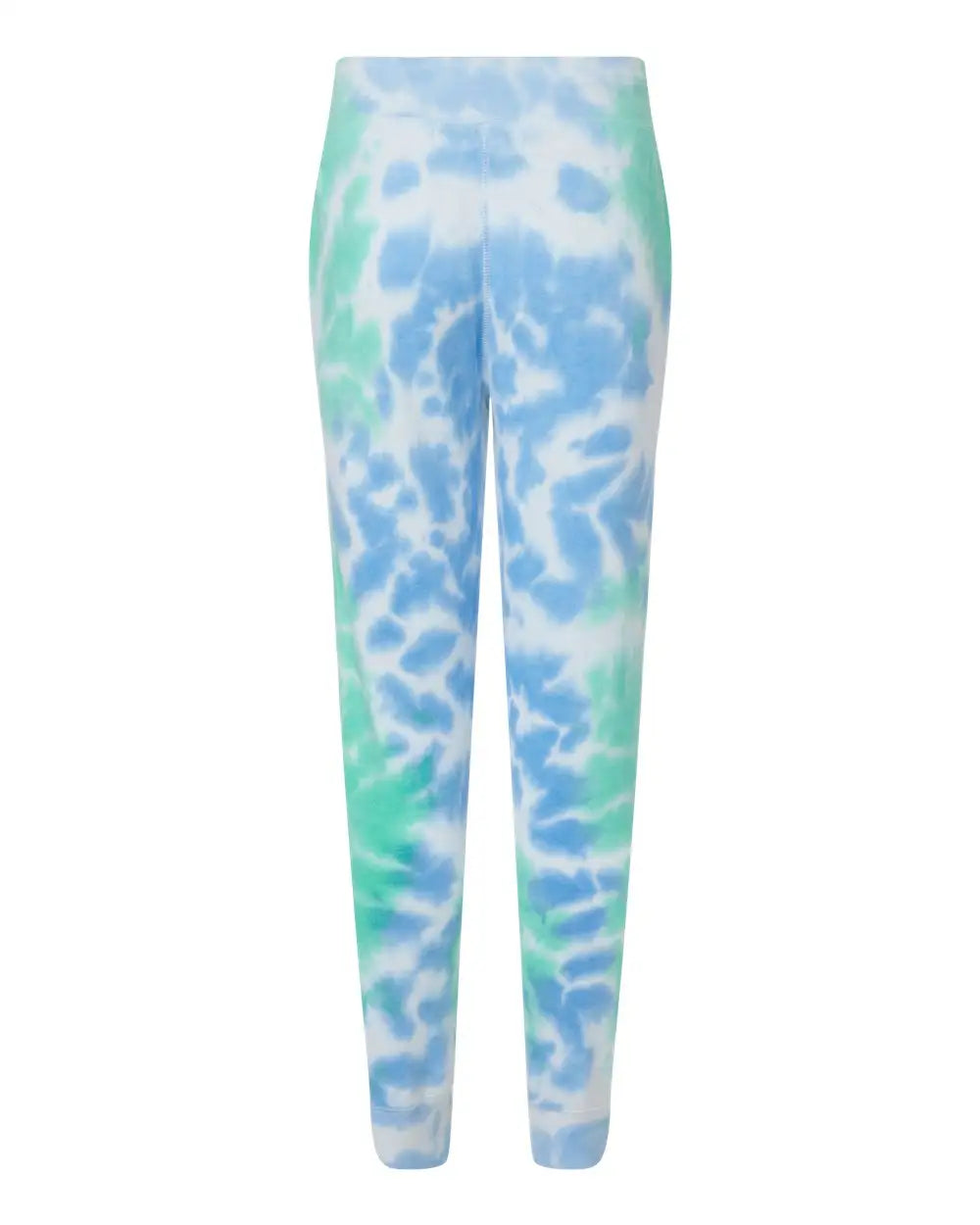 J. America 8884 Tie-dyed Fleece Joggers - Lagoon Tie Dye