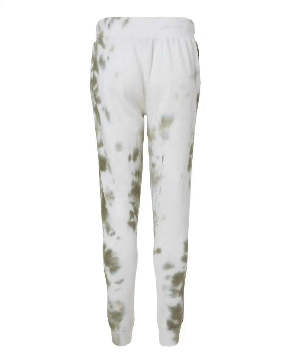 J. America 8884 Tie-dyed Fleece Joggers - Olive Tie Dye - Xs