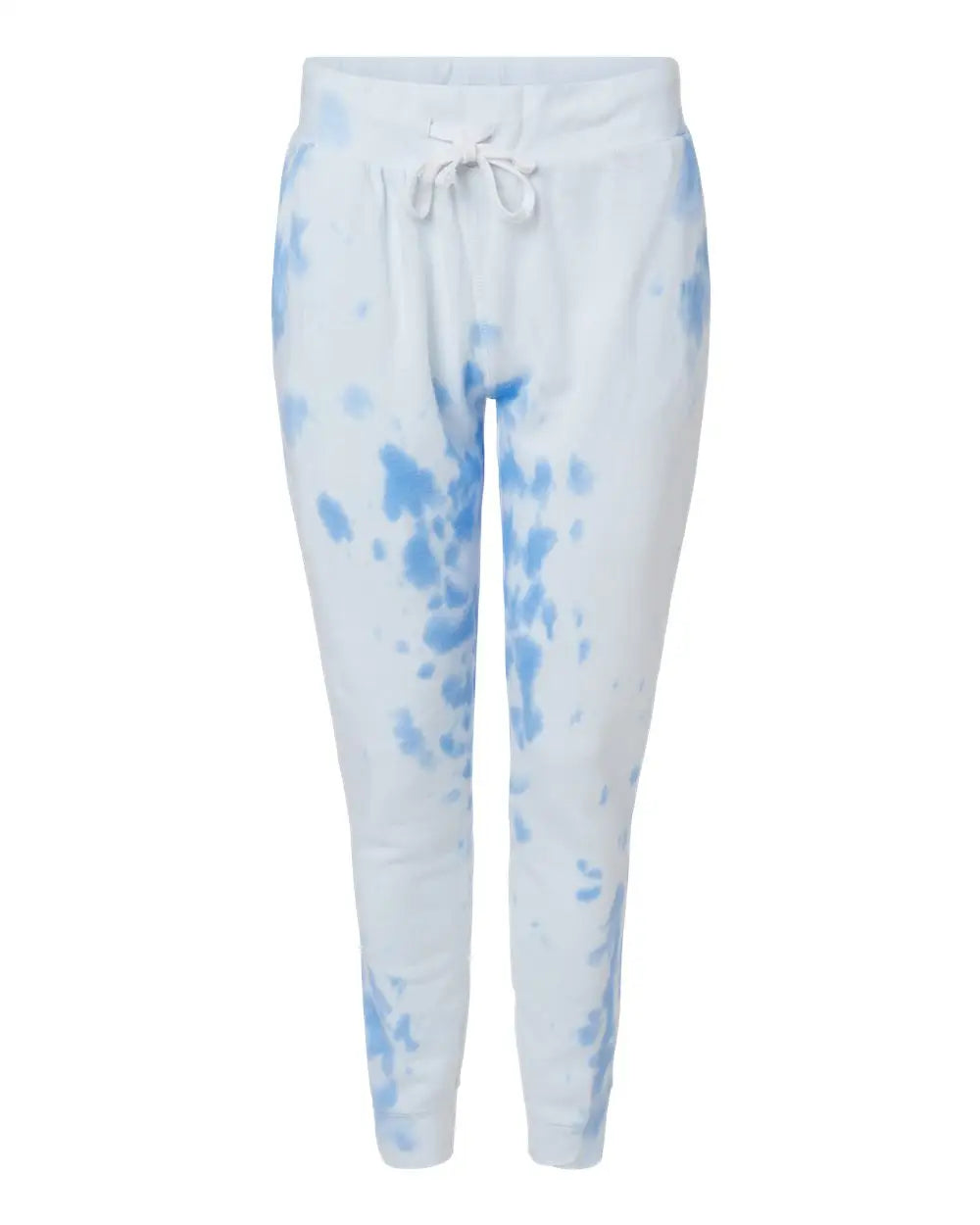 J. America 8884 Tie-dyed Fleece Joggers - Periwinkle Tie Dye - Multi-colored / Xs