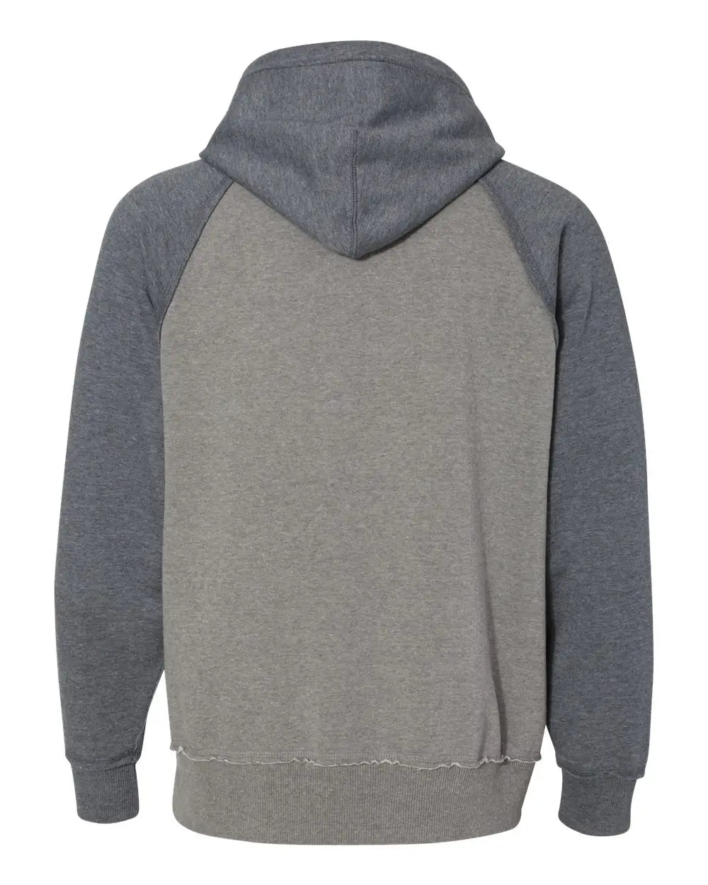 J. America 8885 Vintage Heather Hooded Sweatshirt - Smoke Navy