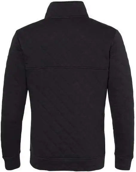 J. America 8890 Quilted Snap Pullover Black