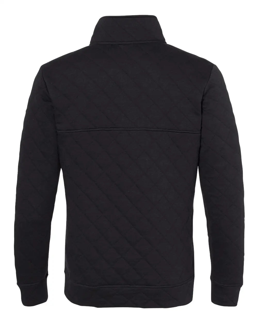 J. America 8890j Quilted Snap Pullover - 8890 - Black