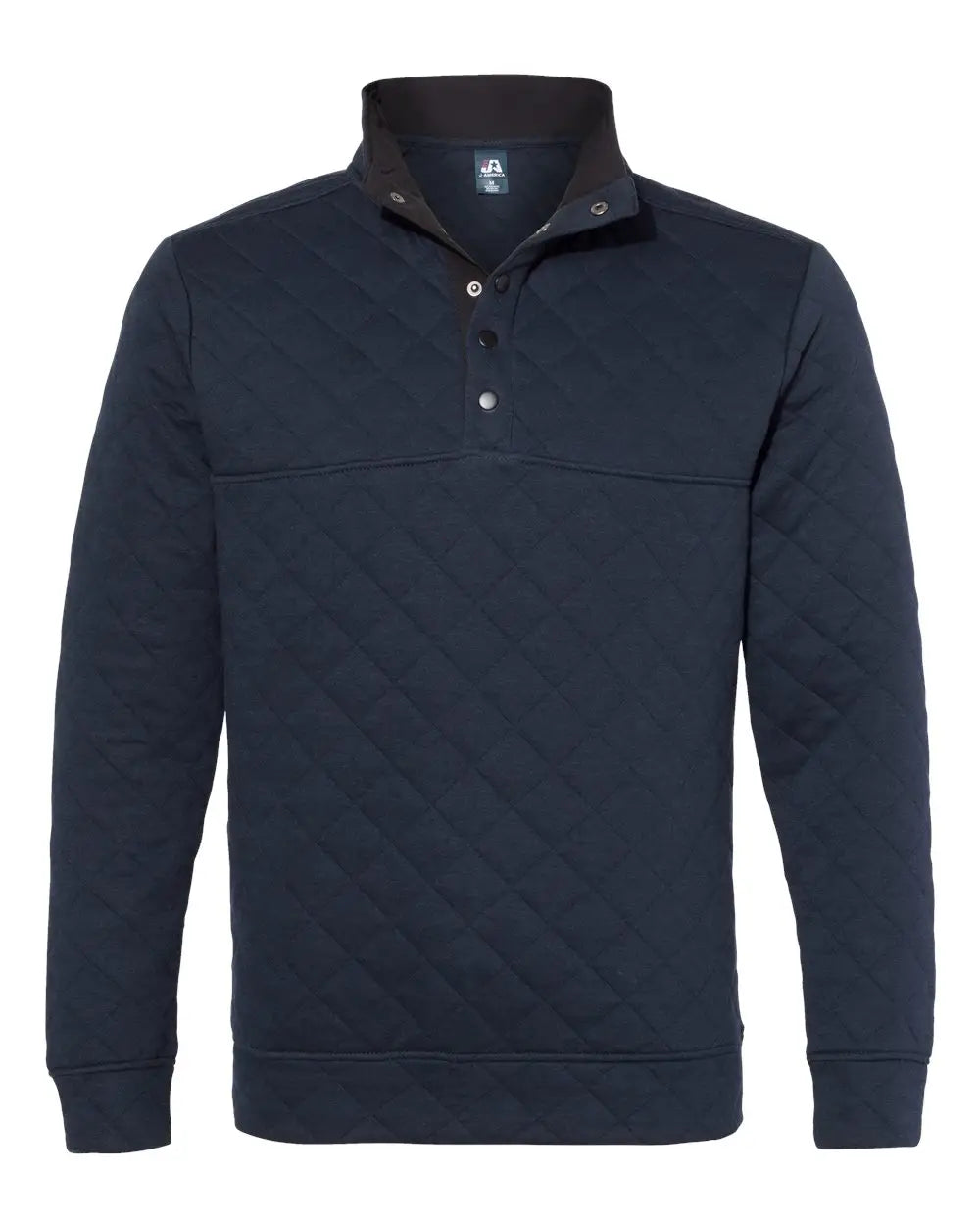 J. America 8890j Quilted Snap Pullover - 8890 - Navy