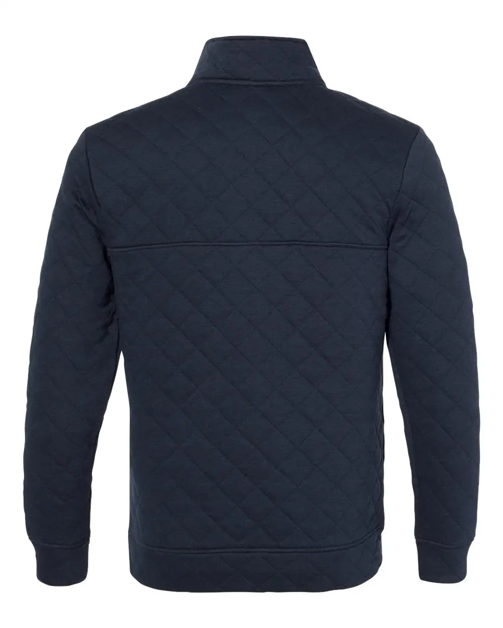 J. America 8890j Quilted Snap Pullover - 8890 - Navy - s