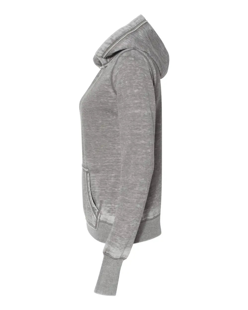 J. America 8912 Women’s Zen Fleece Hooded Sweatshirt - Cement
