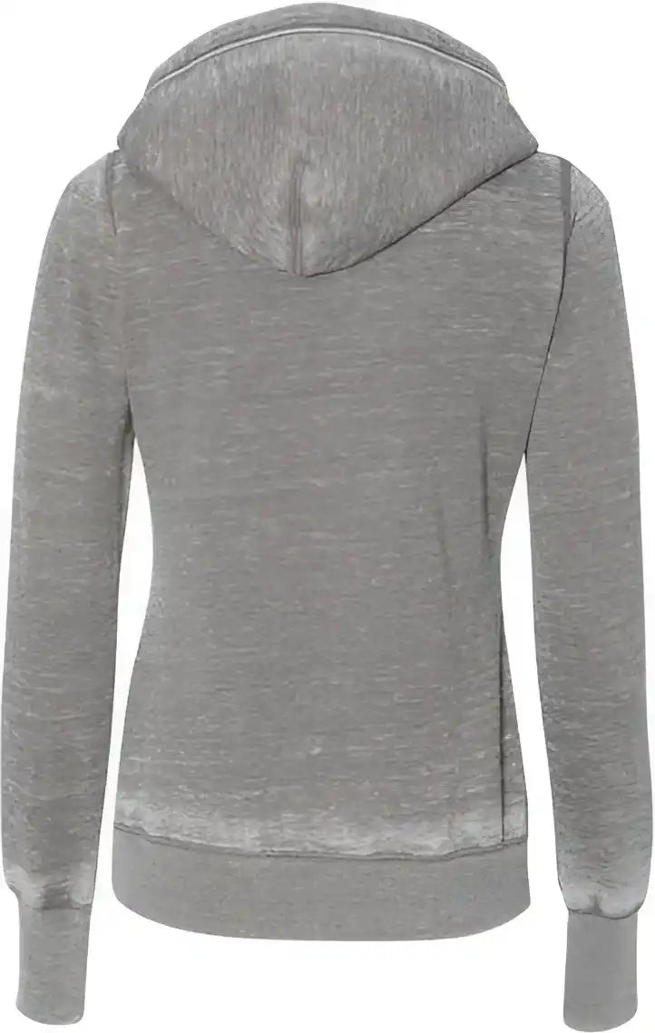 J. America 8912 Women’s Zen Fleece Hooded Sweatshirt - Cement