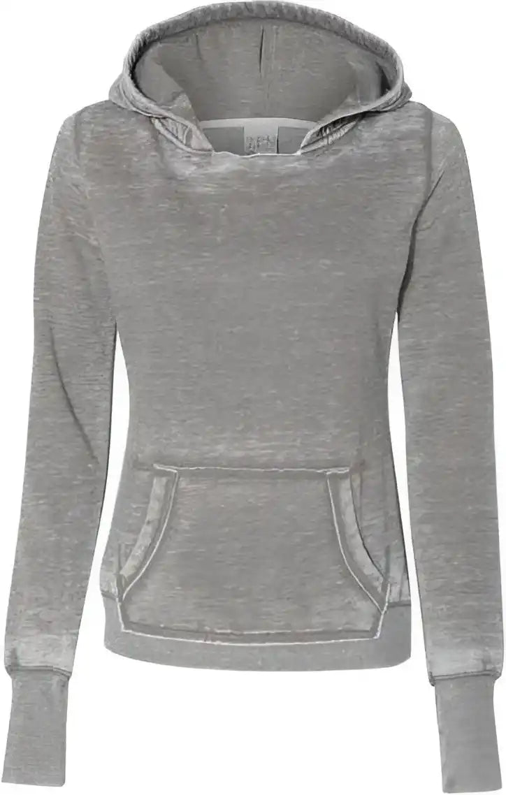 J. America 8912 Women’s Zen Fleece Hooded Sweatshirt - Cement
