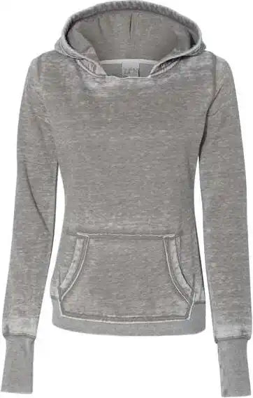 J. America 8912 Women’s Zen Fleece Hooded Sweatshirt Cement