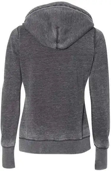 J. America 8912 Women’s Zen Fleece Hooded Sweatshirt Dark Smoke