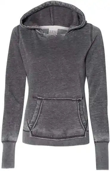 J. America 8912 Women’s Zen Fleece Hooded Sweatshirt Dark Smoke