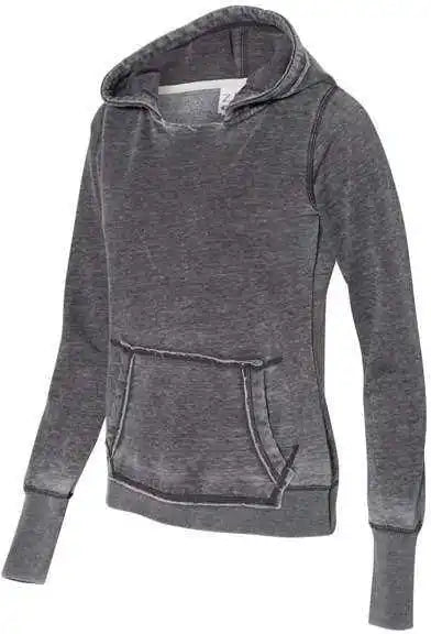 J. America 8912 Women’s Zen Fleece Hooded Sweatshirt Dark Smoke