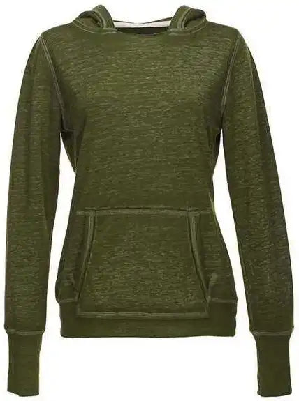 J. America 8912 Women’s Zen Fleece Hooded Sweatshirt - Twisted Olive