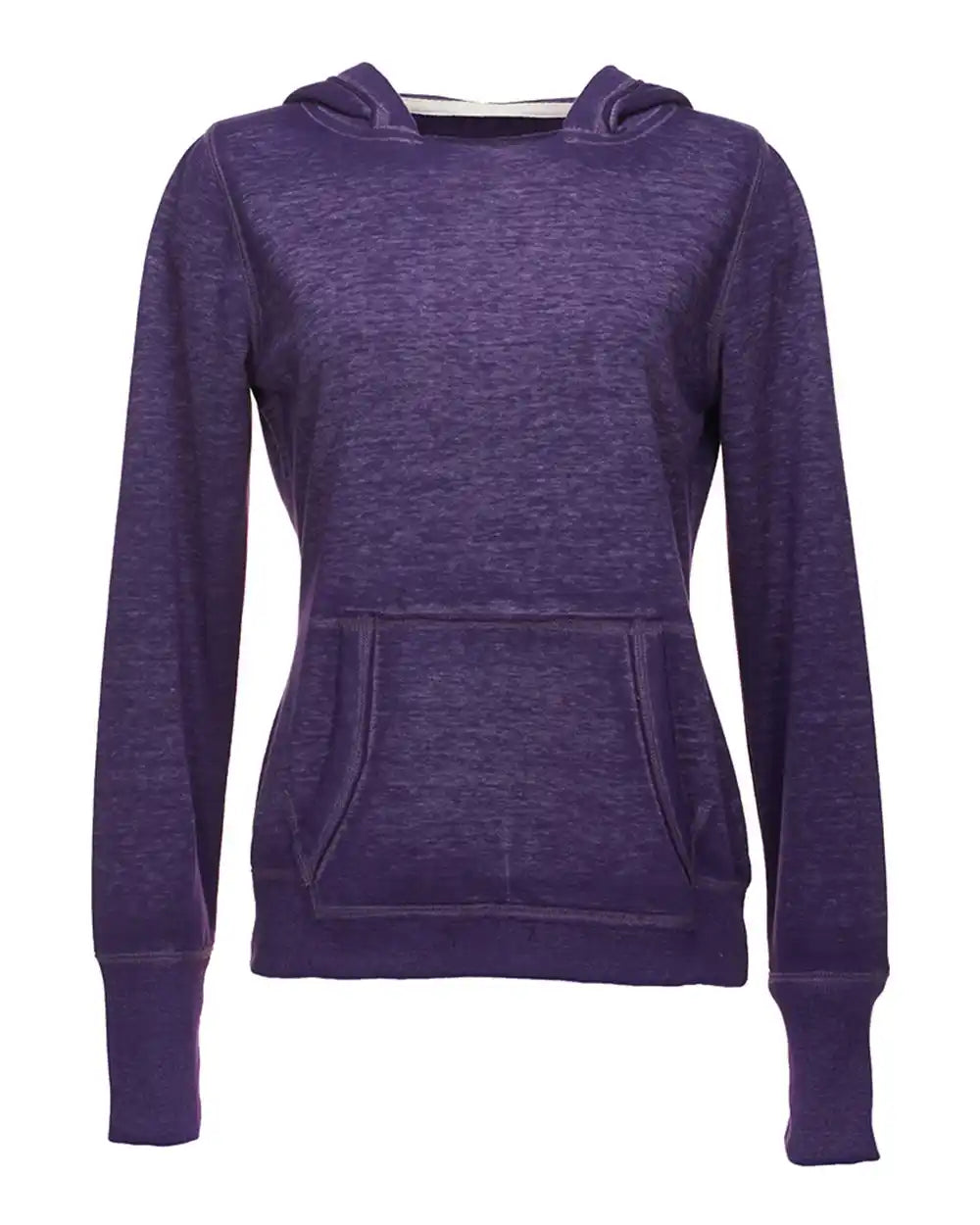 J. America 8912 Women’s Zen Fleece Hooded Sweatshirt - Twisted Plum - Xs