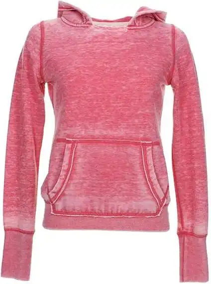 J. America 8912 Women’s Zen Fleece Hooded Sweatshirt - Wildberry