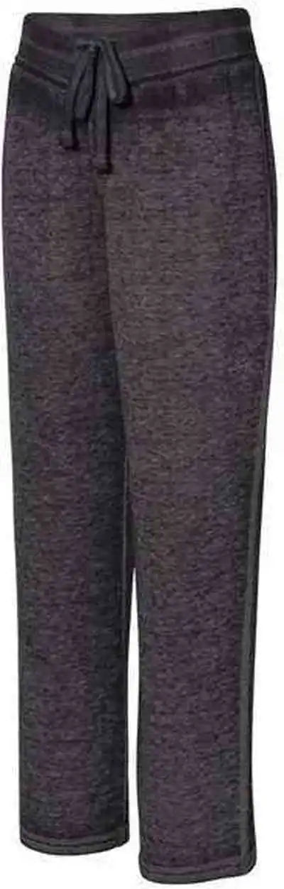 J. America 8914 Womens Vintage Zen Fleece Sweatpants Twisted Black