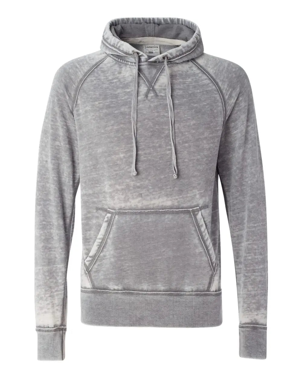 J. America 8915 Vintage Zen Fleece Hooded Sweatshirt - Cement - Gray / s