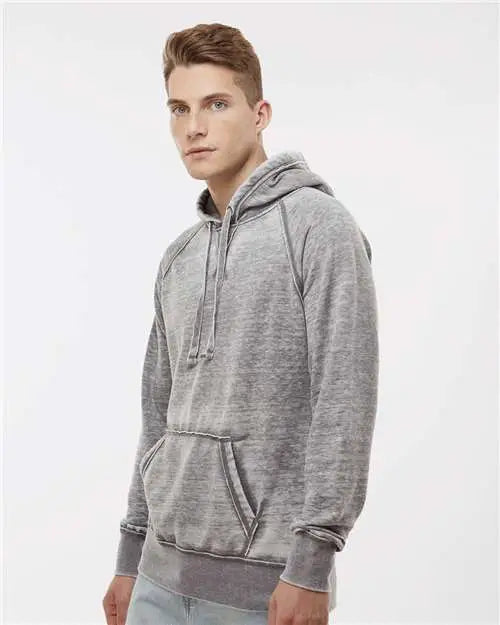 J. America 8915 Vintage Zen Fleece Hooded Sweatshirt - Cement