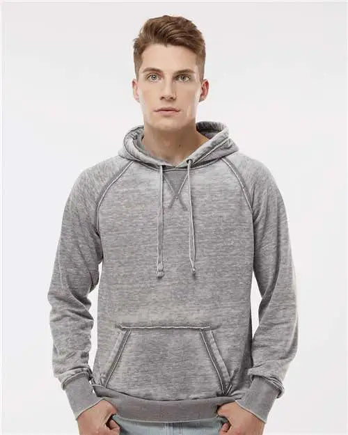 J. America 8915 Vintage Zen Fleece Hooded Sweatshirt - Cement