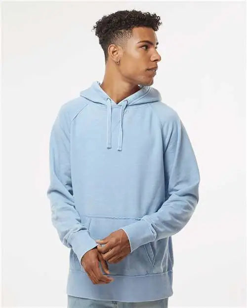 J. America 8915 Vintage Zen Fleece Hooded Sweatshirt - Chambray