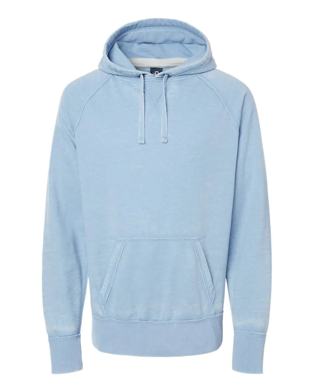 J. America 8915 Vintage Zen Fleece Hooded Sweatshirt - Chambray - Ice Blue / s