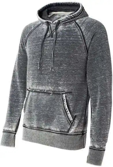 J. America 8915 Vintage Zen Fleece Hooded Sweatshirt Dark Smoke