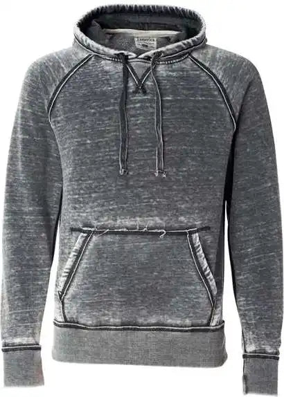 J. America 8915 Vintage Zen Fleece Hooded Sweatshirt Dark Smoke