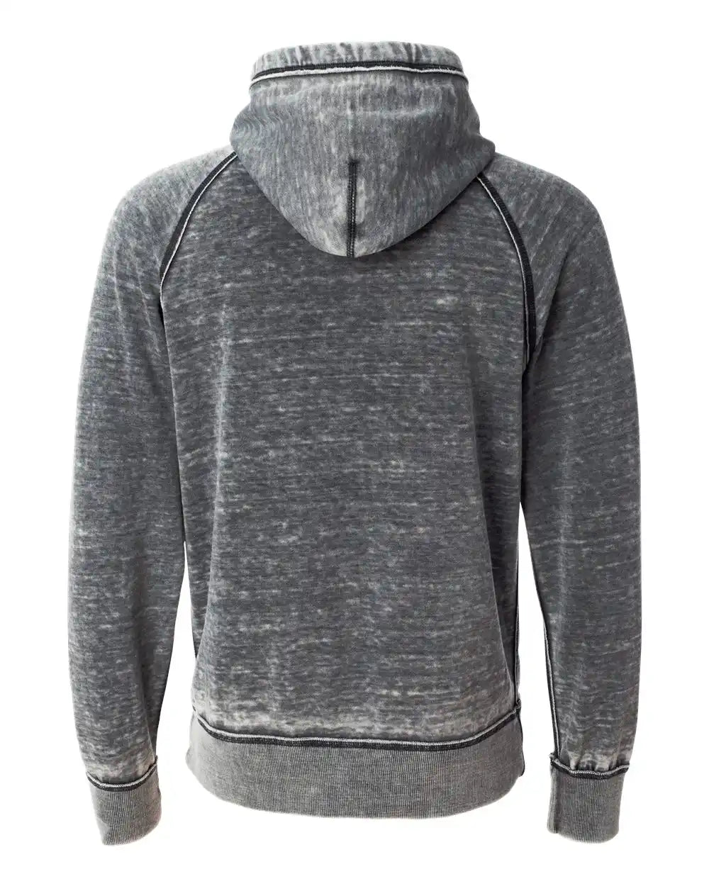 J. America 8915 Vintage Zen Fleece Hooded Sweatshirt - Dark Smoke - s