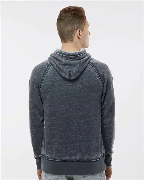 J. America 8915 Vintage Zen Fleece Hooded Sweatshirt - Navy