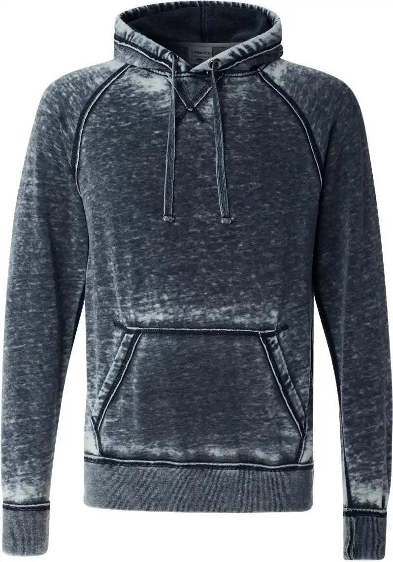 J. America 8915 Vintage Zen Fleece Hooded Sweatshirt - Navy - s