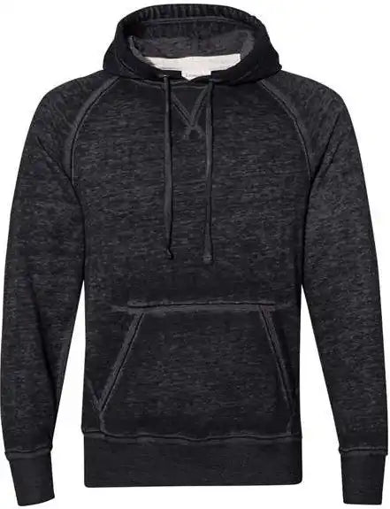 J. America 8915 Vintage Zen Fleece Hooded Sweatshirt Twisted Black